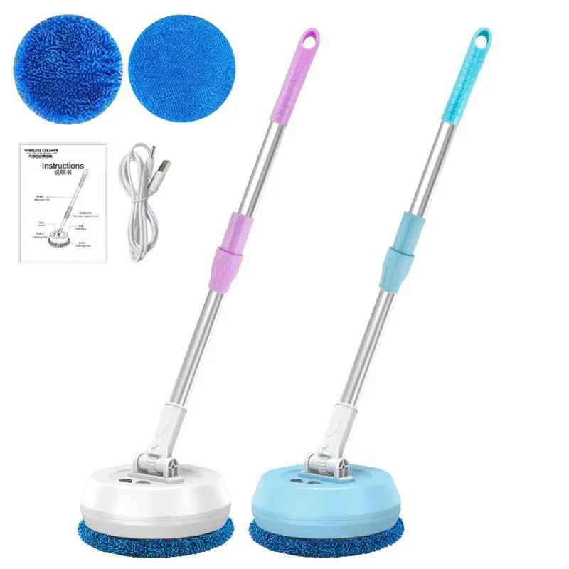 

180 Degree Rotation Electric Spin Mop Cordless Floor Cleaner Machine Automatic Robot Cleaning Device Wireless Rotary Mops