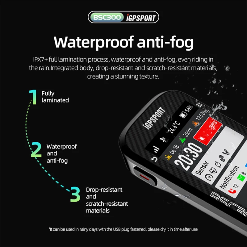 IGPSPORT BSC300 دراجة الكمبيوتر نظام تحديد المواقع العالمي غير متصل خريطة الدراجات عداد المسافات BSC 300 دعم التحول الإلكتروني المدرب الذكي