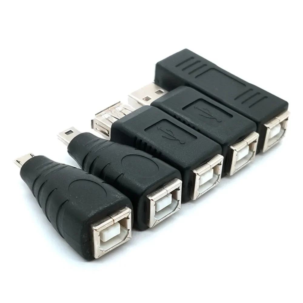 Wholesale of connector accessories for 1PC new USB A-type female head to printer scanner B-type female head adapter converter