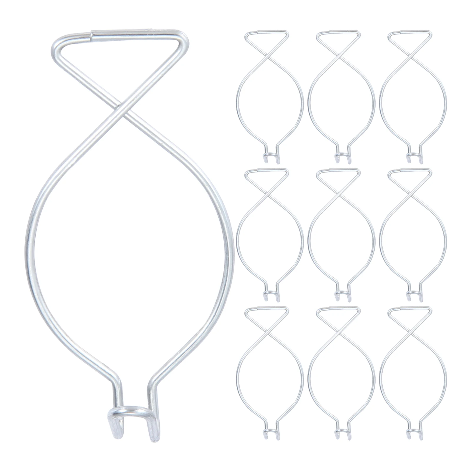 10 Stks/set Plafond Grid Haken Clips Metalen Hanger Vis Vorm T-Bar 58Mm/2.28Inch Decor Sign poster Banner Plant Keukengereedschap