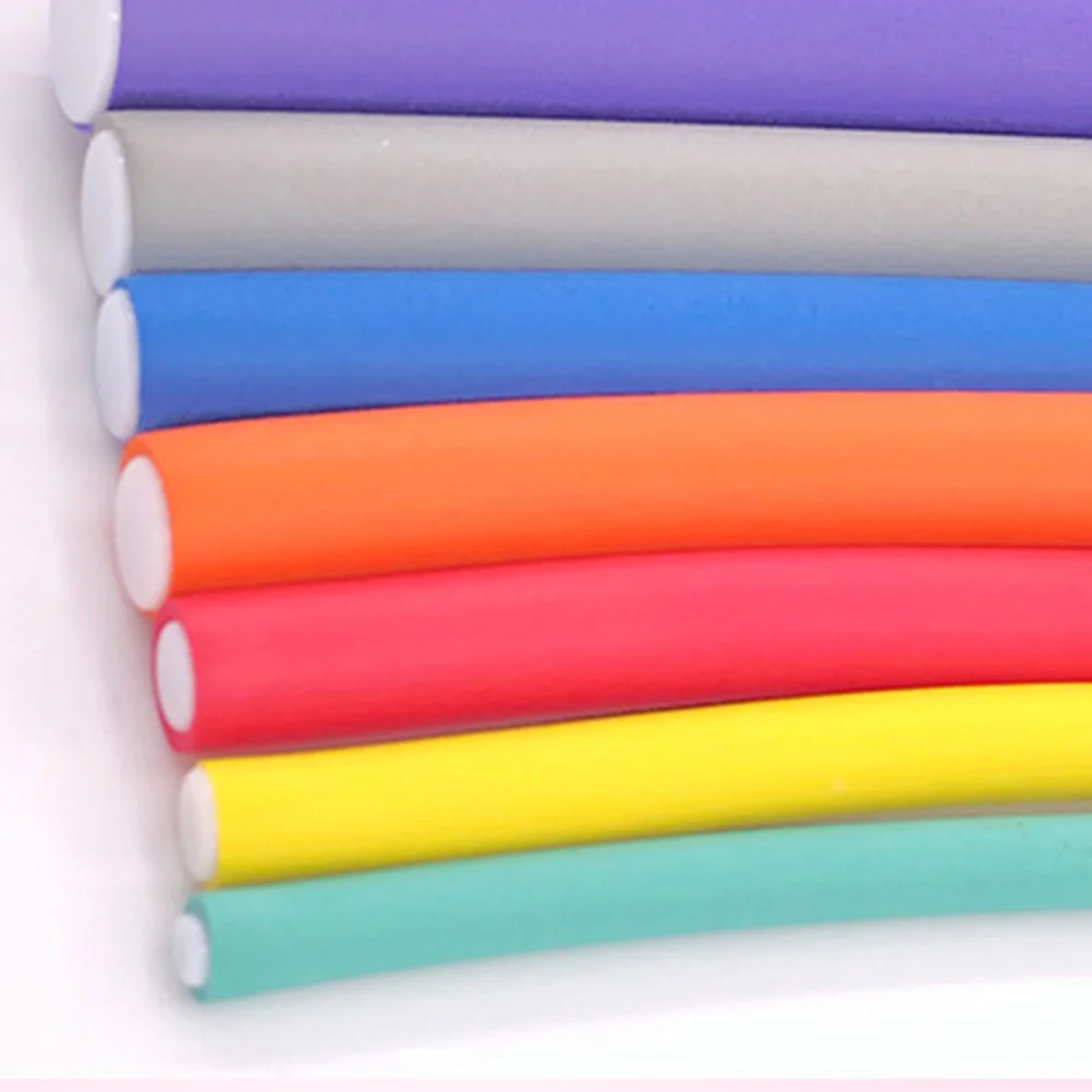 42 قطعة من قضبان الشباك المرنة لا تسبب ضررًا لجميع أنواع الشعر، رطب أو جاف، سهل الاستخدام، أسطوانة عصي الشعر الصديقة للنوم