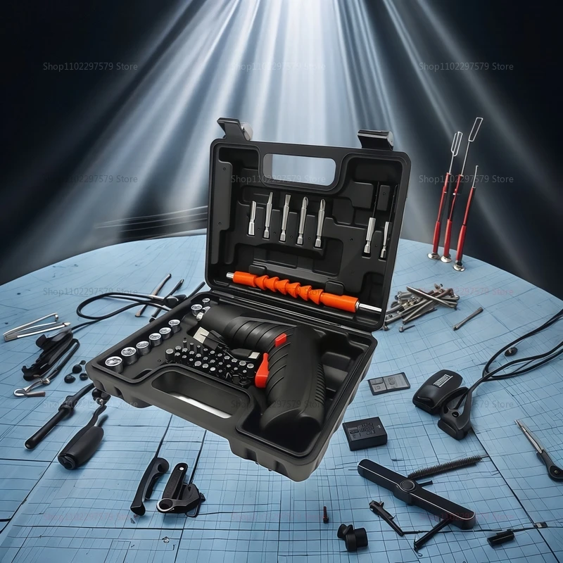 47 PCS Electric Screwdriver Set 36V Cordless Rechargeable Power Tool with 1800mAh Battery for Home Household Maintenance