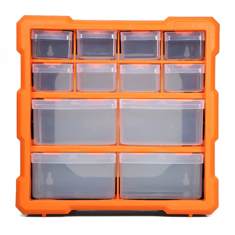 LICG Drawer PP+PS Parts Storage Box Multiple Compartments Slot Hardware Box Organizer Craft Cabinet Tools Components Container