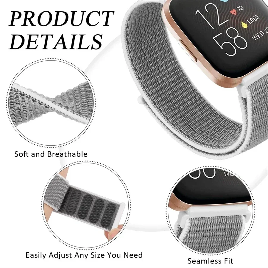 22mm Nylon Loop Strap for Zeblaze GTS 3 Plus Smartwatch Replacment Bracelet Sport Watchband Correa for Zeblaze GTS 3 Plus Band