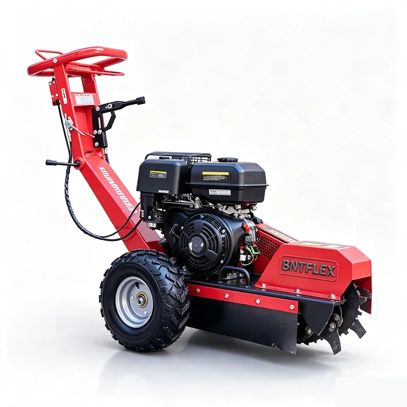 15HP Gasoline Stump Grinder Easy-to-Operate Push-Type Road Stump Removal Machine Gas Root Cutter for Garden Landscaping