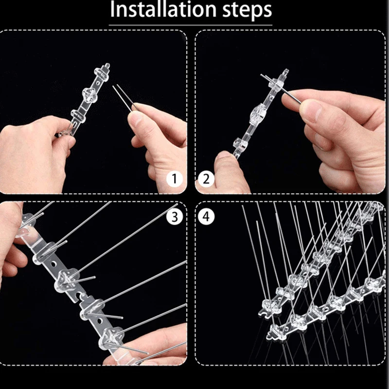 Gardening Anti Pigeon Spike Spikes and Bird Repeller Deterrent Anti Bird Pigeon Repellent Stainless Steel Anti Pigeon Spikes Bir