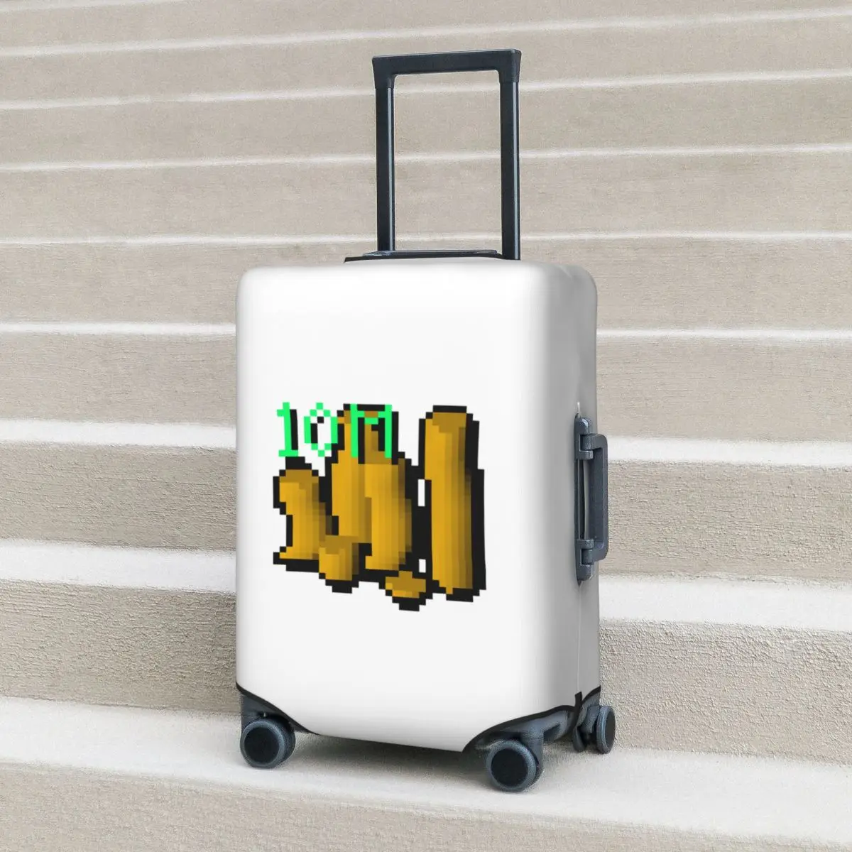 

10m Coins - Runescape Suitcase Cover Protection Elastic Travel Luggage Protector Covers for 18-32 Inch