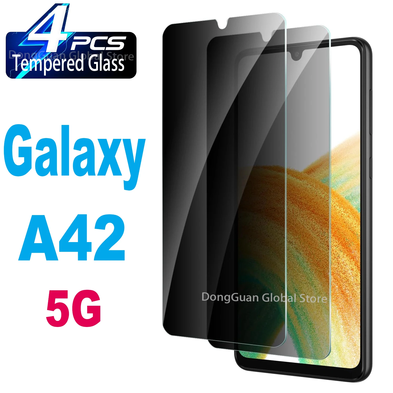 For Samsung Galaxy A42 5G Anti Spy Tempered Glass Protector Privacy Screen