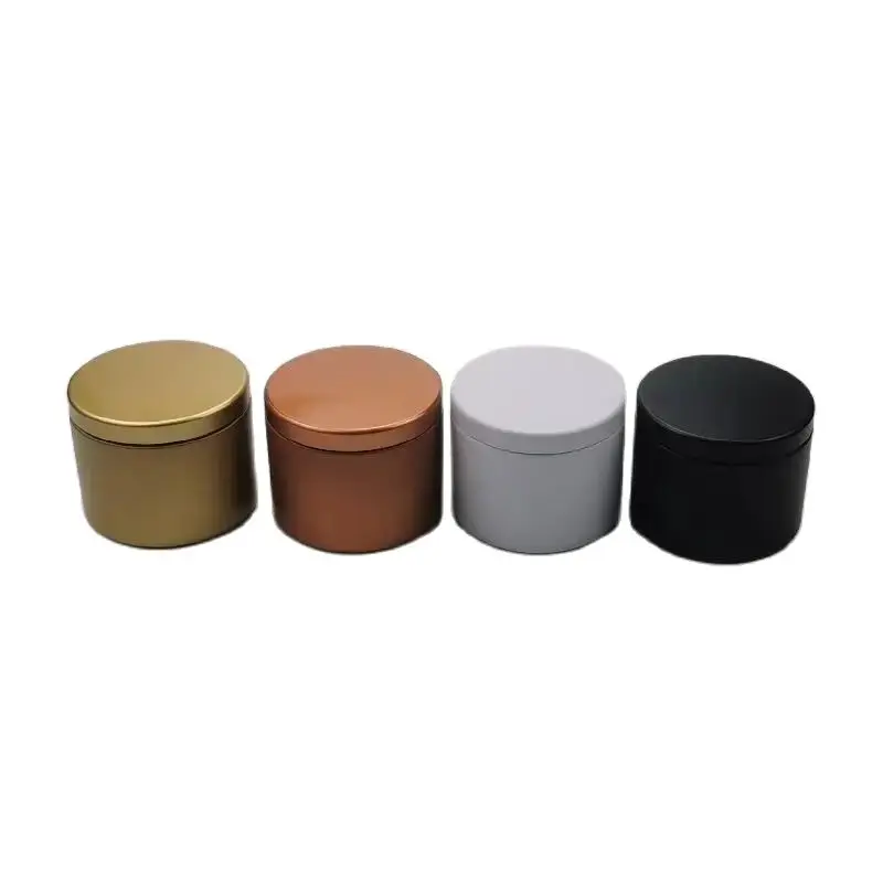 20pcs a lot  for 4 oz round candle tin box metal jar for candle packing spice food container