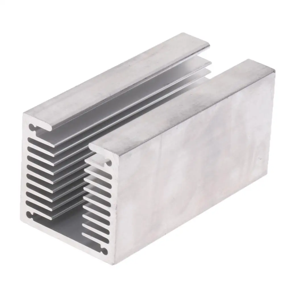 Aluminum Heat Sink Cooler Silver Radiator Module for LED Semiconductor IC Triode Motherboard Cooling