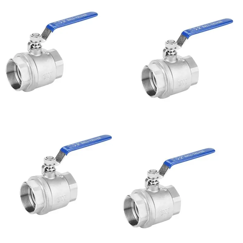 AT19-4X Ball Valve Female Thread 2 Inch 304 Stainless Steel Full Port Female Thread Ball Valve 2 Inch DN50 1000 WOG