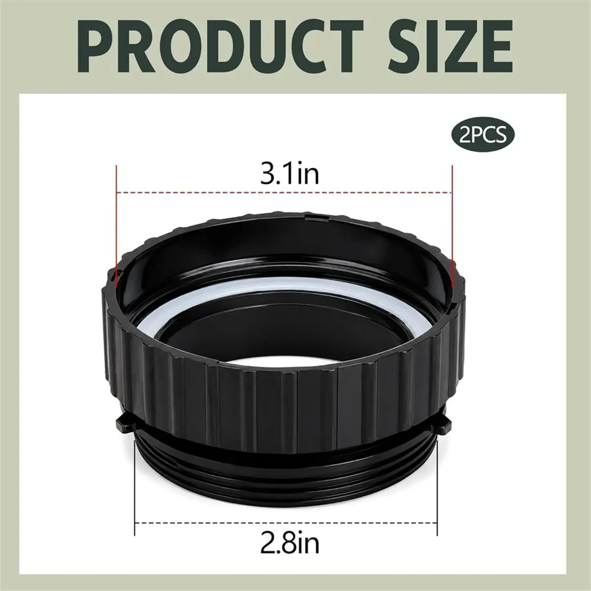 [YEAR OFFER] 2 Pack Jar and Blender Adapter,Wide Mouth Glass Cup Blender Adapter with Silicone Gasket,for Magic 250 Watt