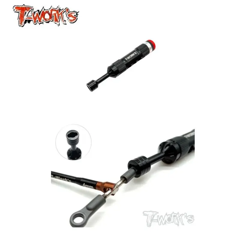 الأصلي T يعمل TT-098-A الصلب المغلفة وصلة ربط المقطورة الكرة نهاية تصاعد أداة (ل Xray/Yokomo/Infinity/Tamiya/ARC 1/10 TC) أداة Rc