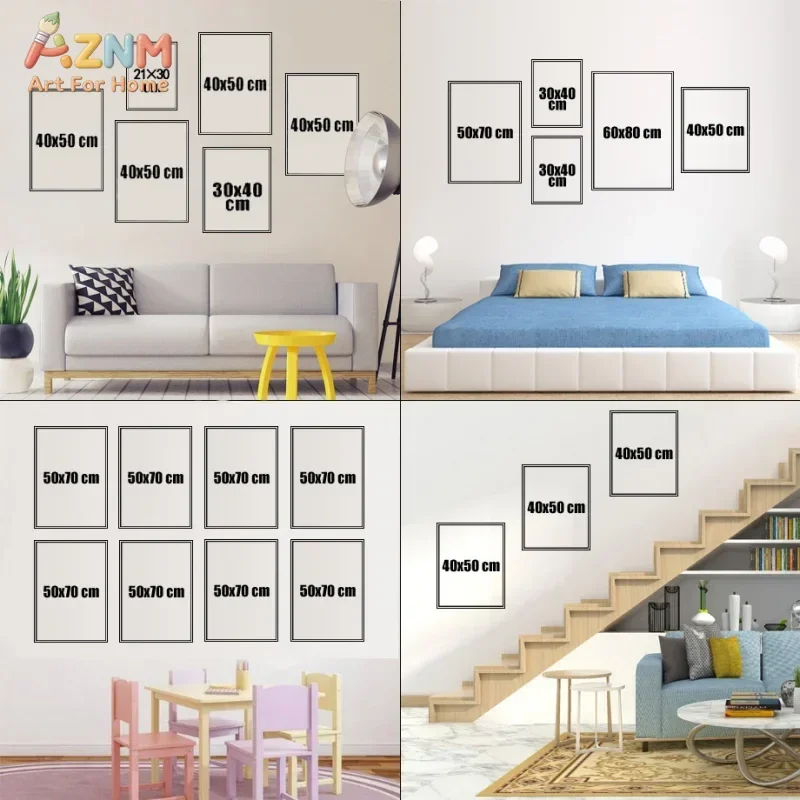 Arabic Wall Art English Alphanumeric Month Week Learn Education Print Canvas Painting Kids Poster Home School Class Decoration view 5