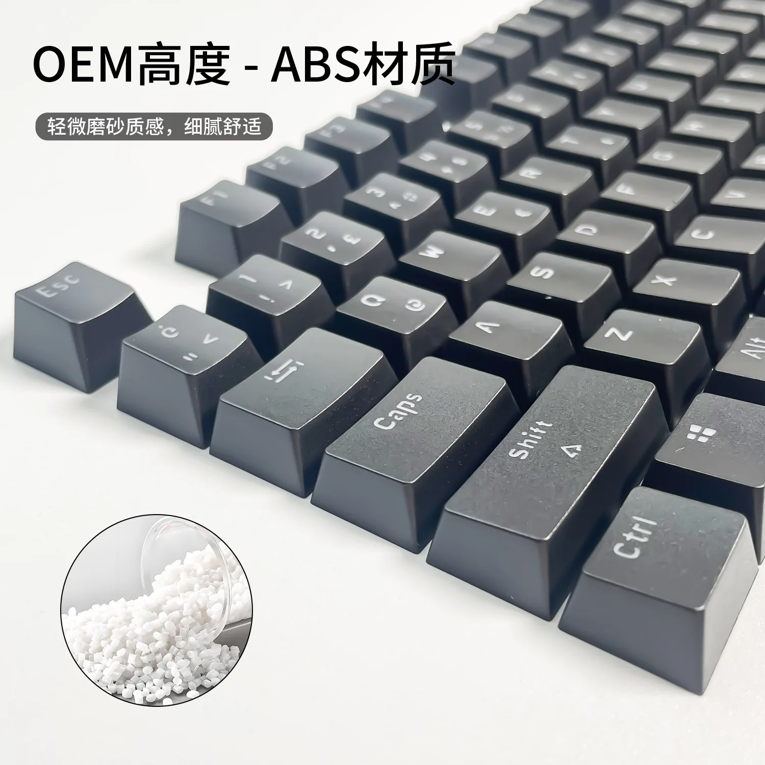 132 Tombol Keycap Turki Bersinar Melalui Lampu Latar Profil OEM ABS Keycap untuk Cherry MX Switch Gaming Mekanis Keyboard Kunci Casp