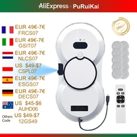 PuRuiKai robot electric automatic window cleaning Robotic vacuum cleaner, with  remote control, automatic spray