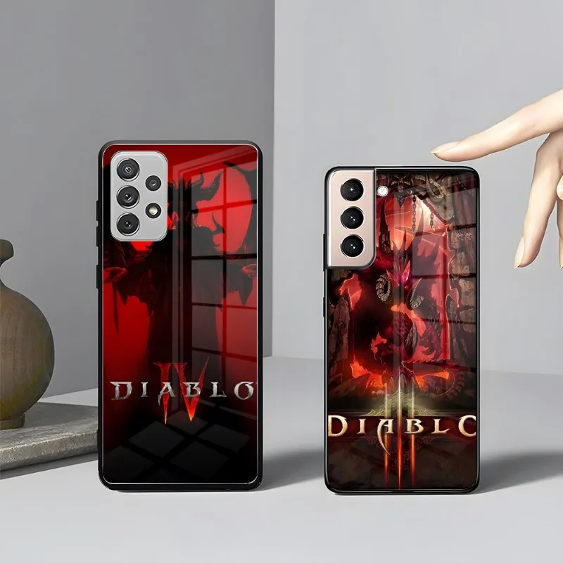 Hot Game Diablo 3 Phone Case Samsung A54 S23 S21 S22 Ultra A 42 34 32 52 51 Note S10 E Plus S20 FE S22 Pro A12 Glass Cover