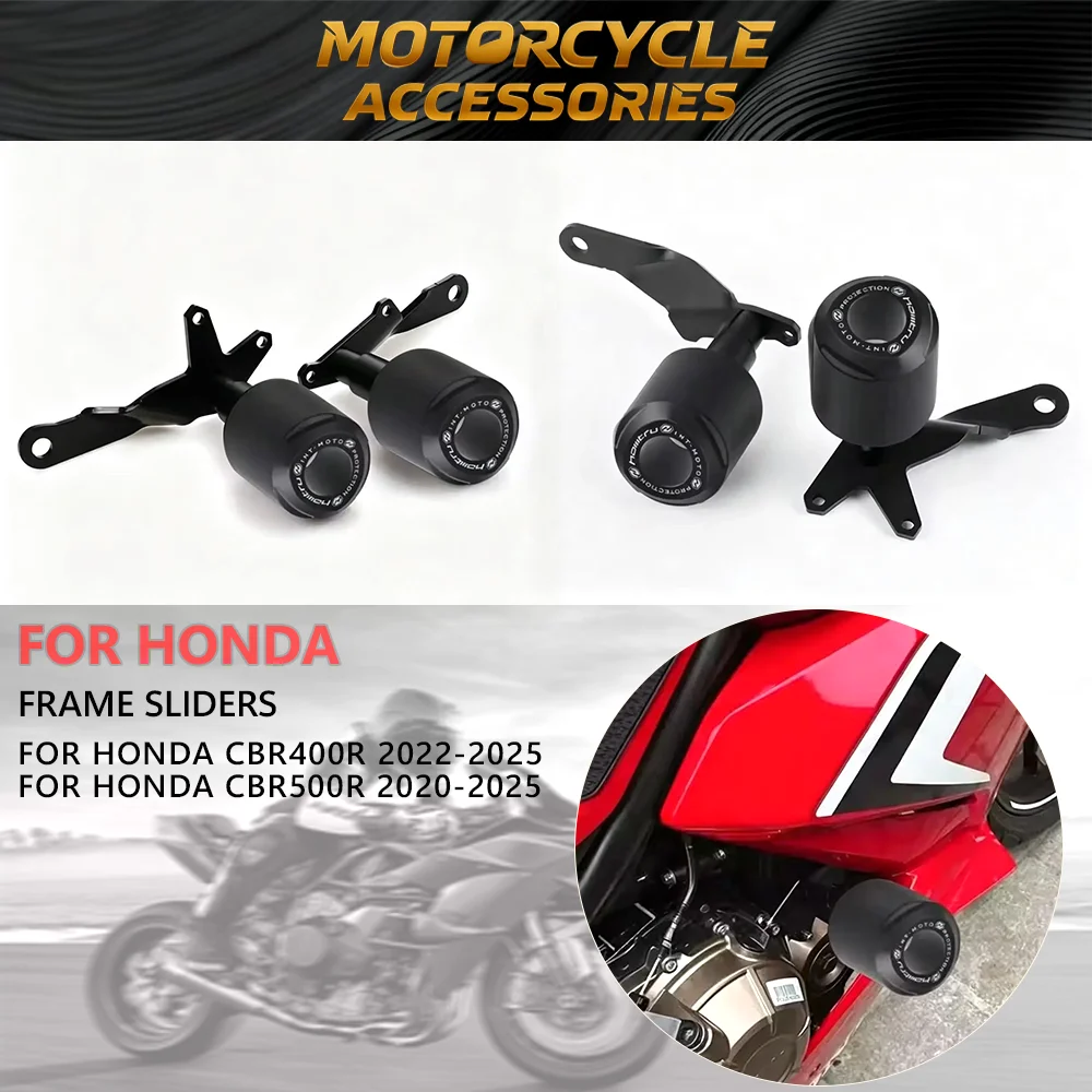For Honda CBR500R 2020-2025 / CBR400R 2022-2025 Motorcycle Frame Sliders Crash Protector Motorcycle Sliders Motorcycle Accessory