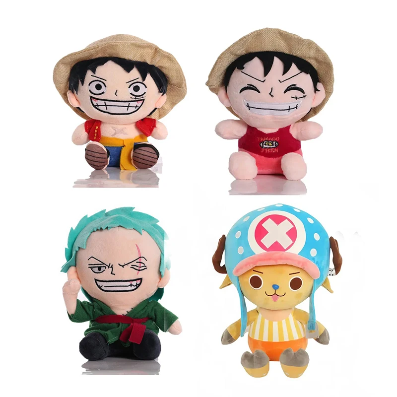 

Плюшевые игрушки по аниме One Piece, 20 см, 2026 год: Луффи, Чоппер, Эйс, Ророноа Зоро – милые и мягкие подарки