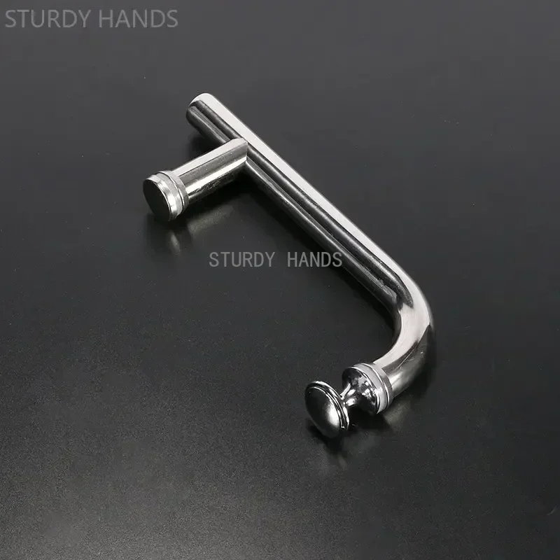 Shower Room Handle Hardware Accessories Bathroom Door Handles Sliding Glass Door Stainless Steel Handle Hole Distance 145mm