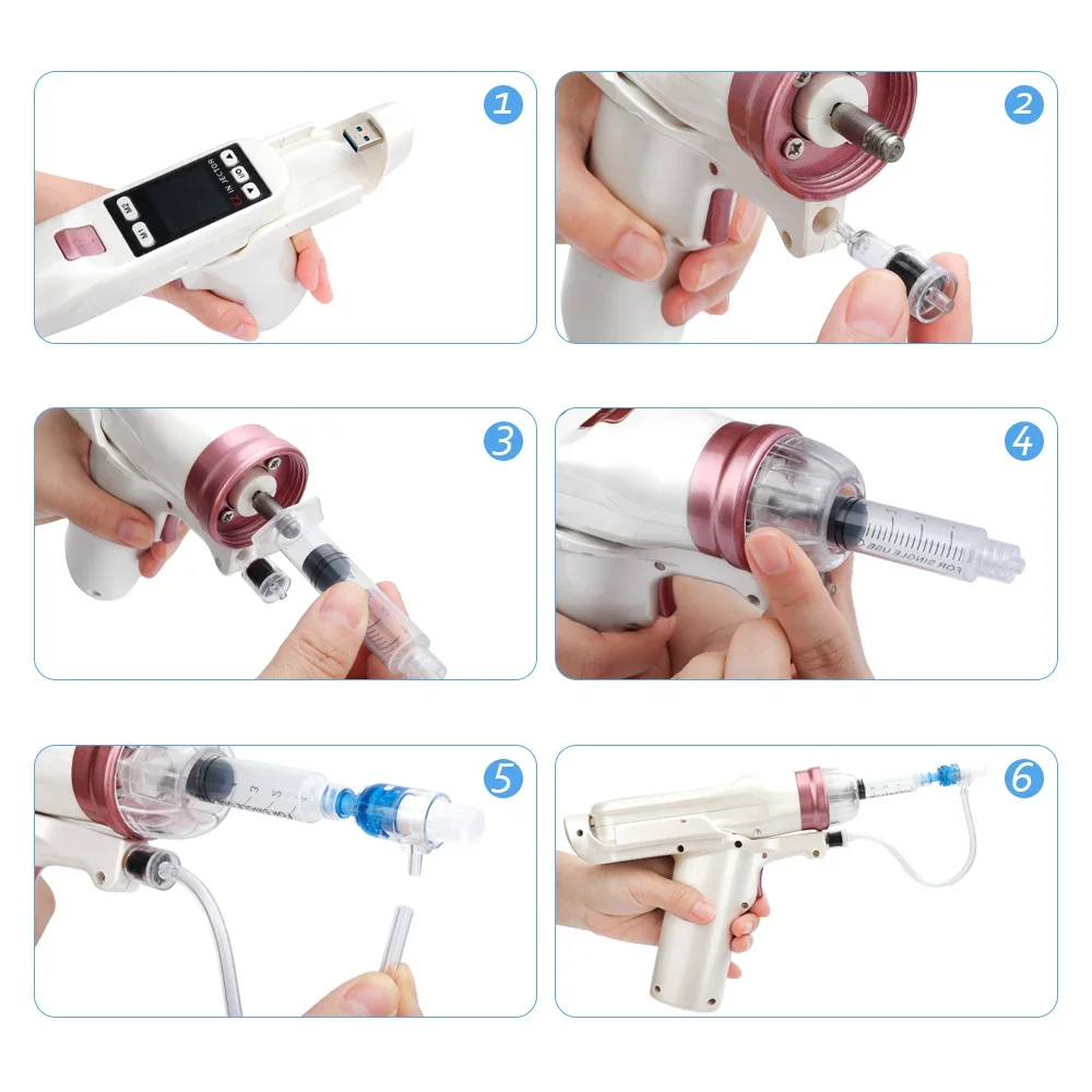 Hydrolifting Gun Korea Mesotherapy EZ Negative Pressure Meso gun Mesotherapy Hydrolifting Water Injector Microcrystal Injection