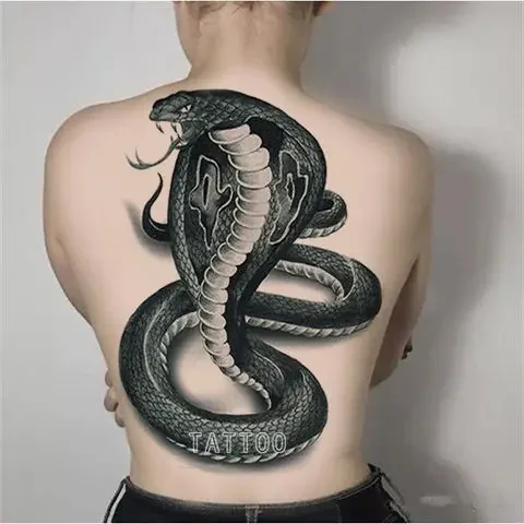 Tatuaje de alas de demonio de ángel para mujeres y hombres, arte de espalda Punk, tatuajes temporales, tatuajes falsos impermeables, pegatinas de tatuajes góticos duraderos