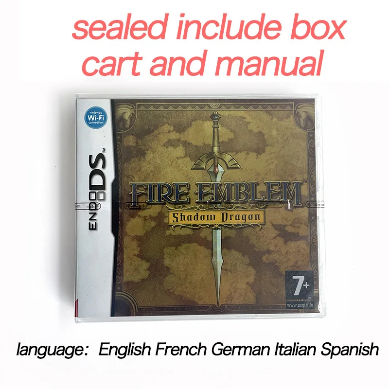 FRA FHG Fire Emblem Shadow Dragon Advance Wars Dual Strike Grand Theft Auto Chinatown Wars Box مع خرطوشة ألعاب يدوية لـ Ds