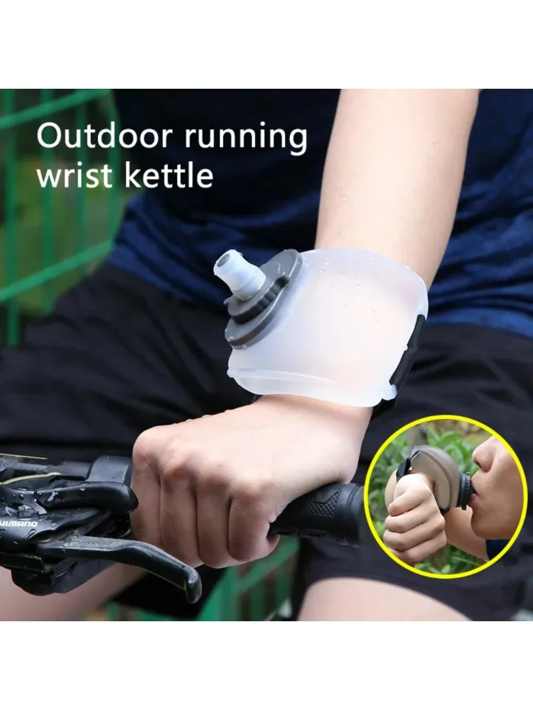 AliExpress NEW Outdoor Sports Water Bottle, Portable Wrist Water Bottle With Elastic Band, For Running Marathon, Mountaineering, Cycling
