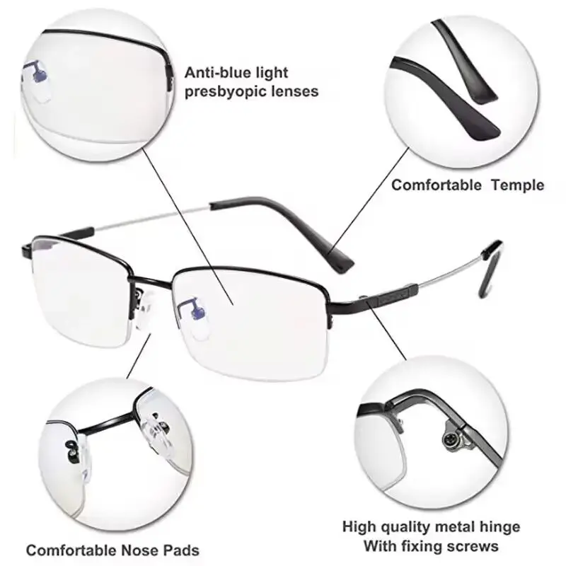 2026 Titan Photochrome Multifokal-Lesebrille für Herren Anti-Blaulicht Damen Progressive Multifokus-Alterssichtbrille 1.0 – Detail 5