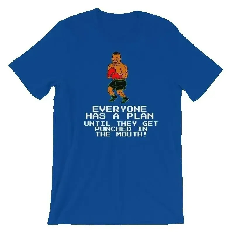 Everyone Has A Plan Mike Tyson Boxing T-Shirt 100% Cotton O-Neck Summer Short Sleeve Casual Mens T-shirt Size S-3XL