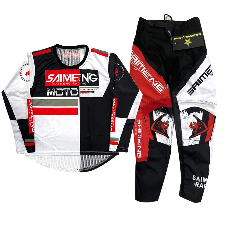 

Youth Jersey Pant Combo for Kids MX Motocross Gear Set Children Racing Suit Off-road MTB 5 6 7 8 9 10 11 12 13 14 15 years old