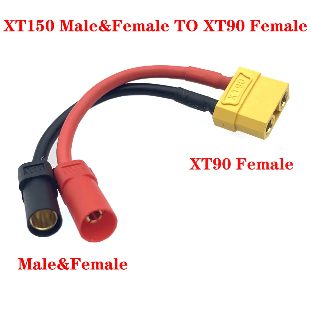 

XT60 XT90 to AS150/XT150 Male/Female Plug Adapter Cable 12AWG Wire Silicon Wire Balanced rAdjustment Conversion Connector