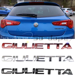 Metalen Giulietta Letter Embleem Badge Kofferbak Logo Autostickers Voor Alfa Romeo Giulietta Exterieur Accessoires