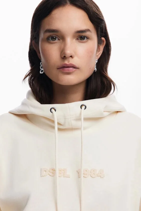 هوديي نسائي أوروبي وأمريكي أصلي إسباني كاجوال بأكمام مجوفة وتصميم فضفاض