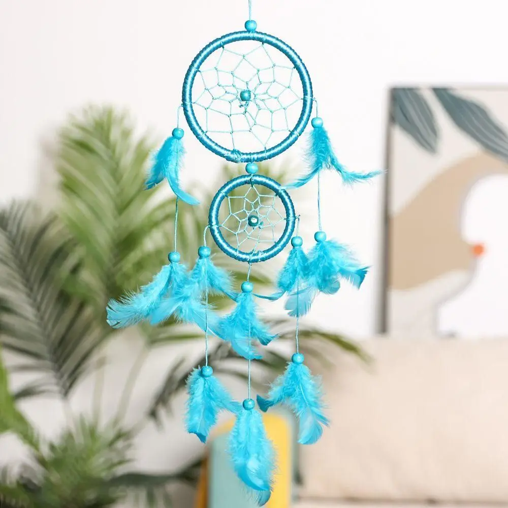 Mascot Catching Up Room Decor Handmade Tapestry Feather Weaving Wind Chimes Feathers Wall Hanging Dream Catcher