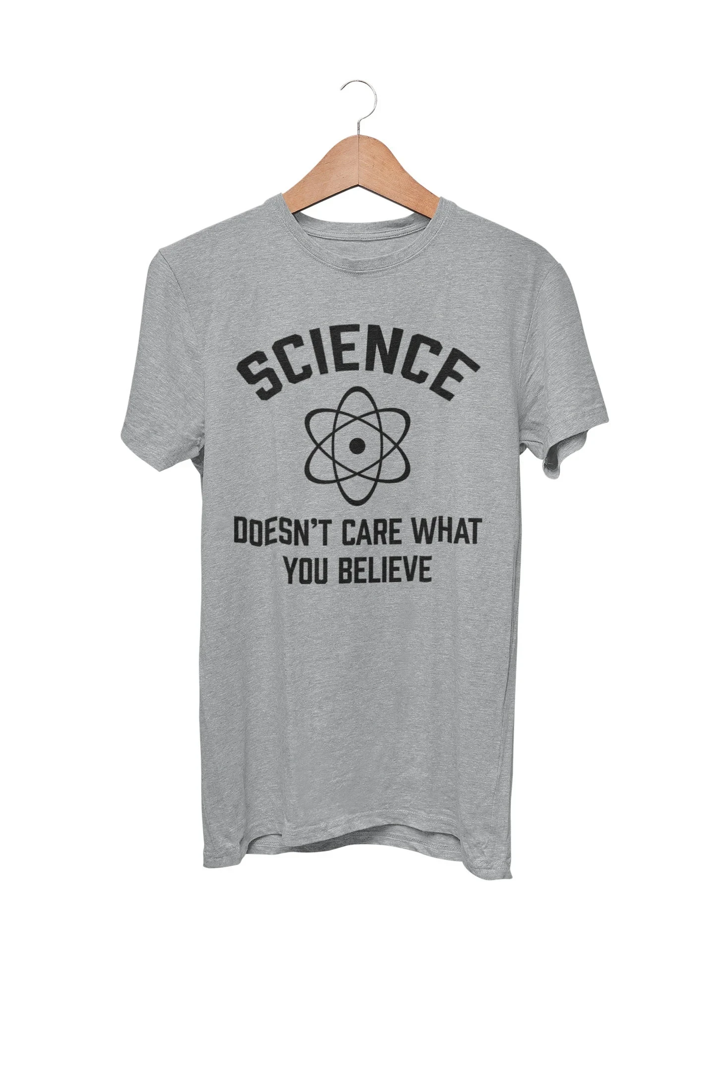 Science Doesn't Care What You Believe Funny T Shirt Nerd Geek Scientist Atheist Graphic T Shirts Retro Streetwear High-quality