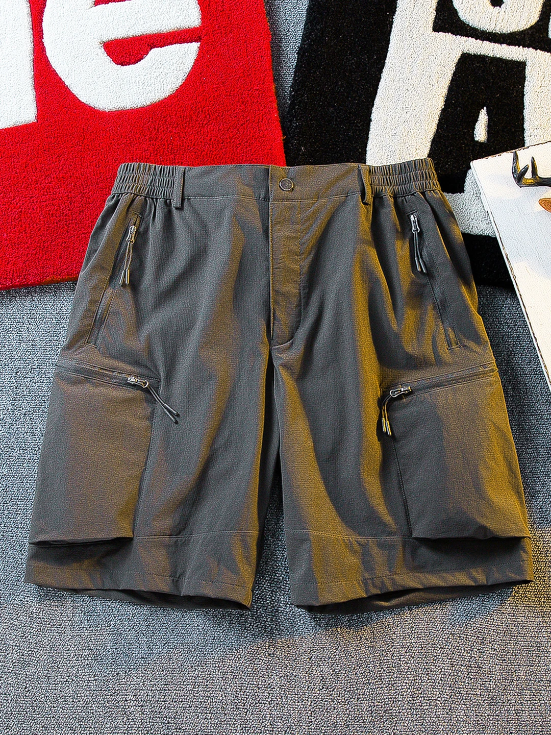 

Qui Dry Casual Men's orts Ultra Thin Breathable Elastic Summer Faion Straight Leg Workwear Trousers Straight Cut orts