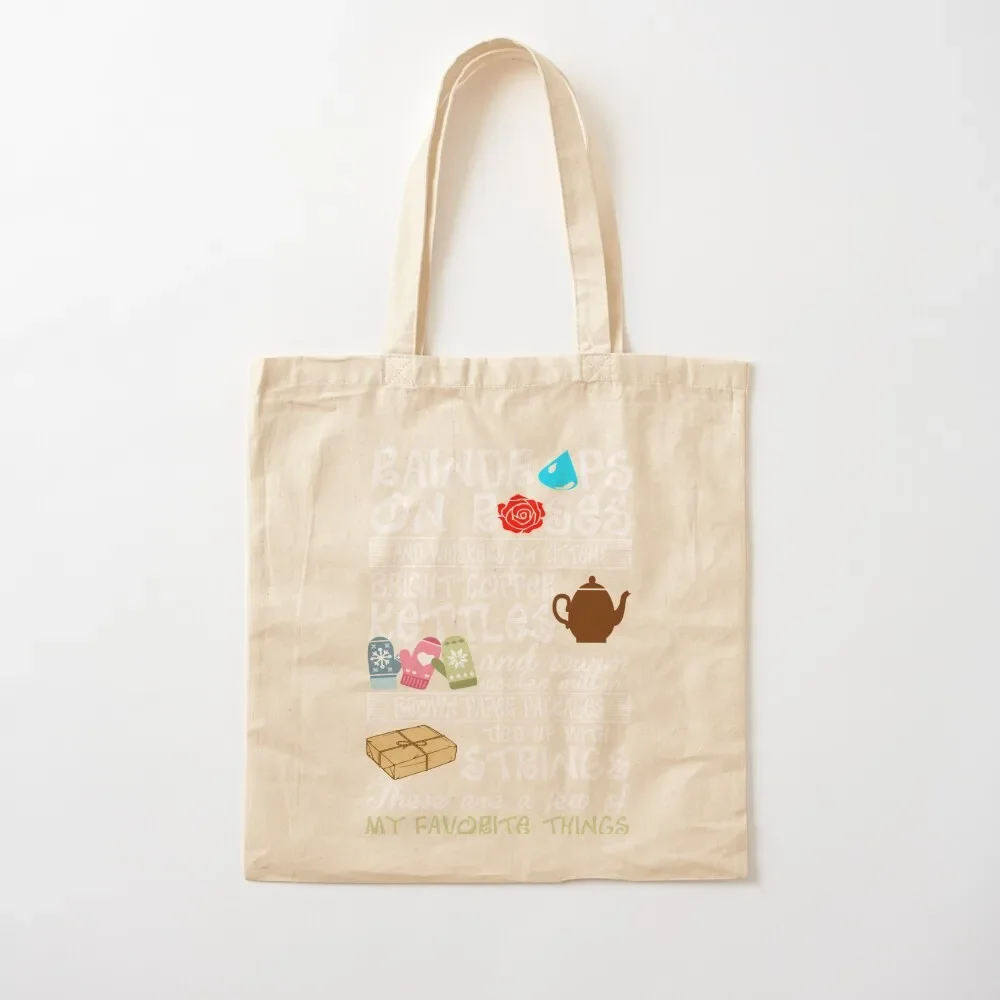 

Raindrops On Roses Whiskers Kittens Favorite Thing Tote Bag eco pack shopping bags foldable Gift bag tote bag