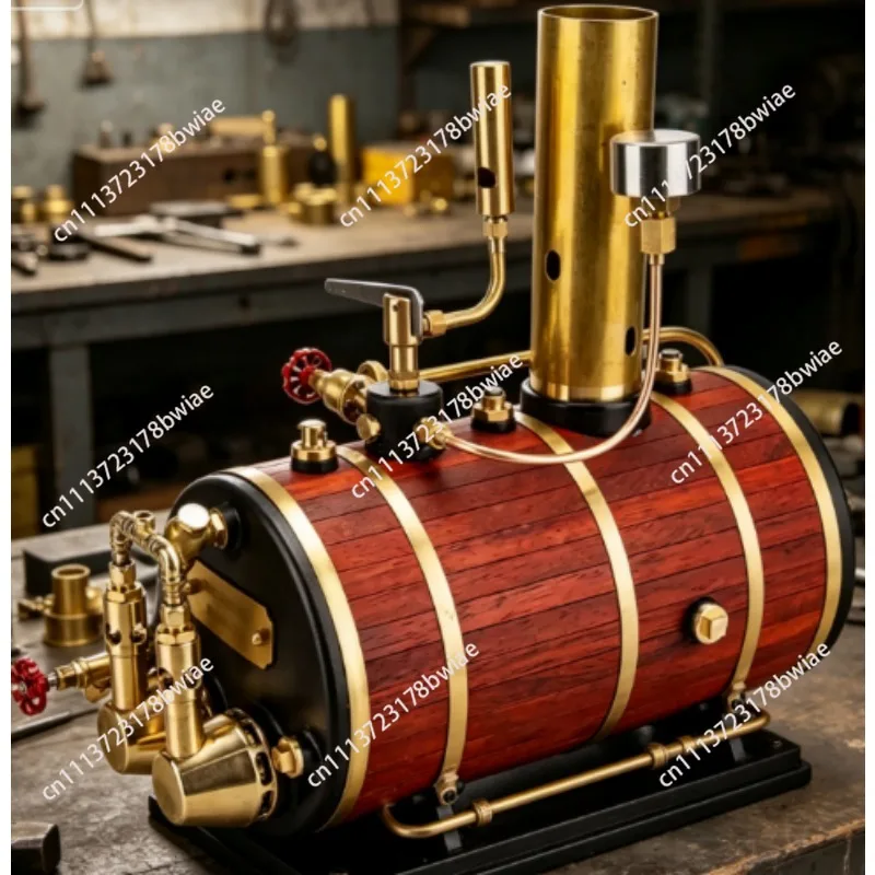 WS100L  Pure Copper Boiler Steam Engine Model, Fire-Control Toy for Special Ship Models