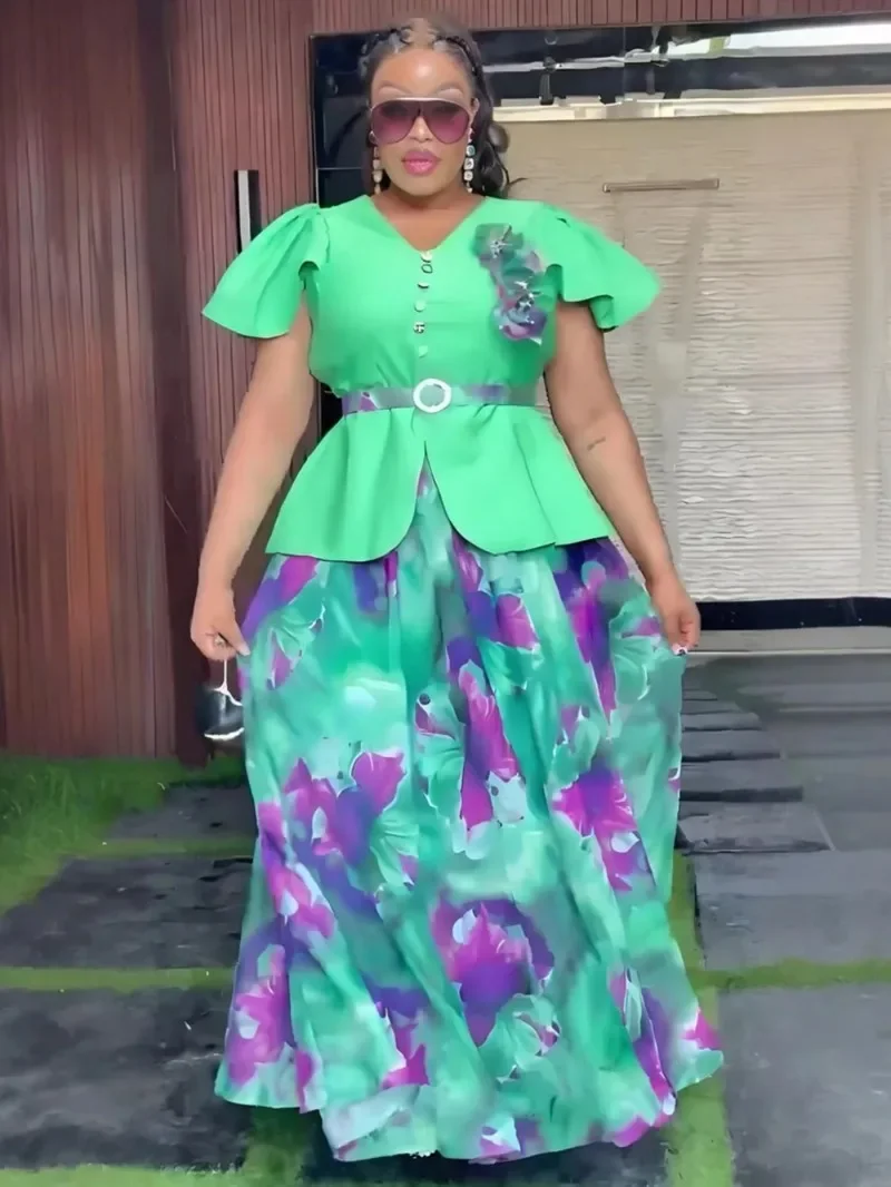 

Африканские платья для женщин, большие размеры, африканская одежда, Дашики, Анкара, турецкое платье, элегантное мусульманское длинное платье для свадебной вечеринки