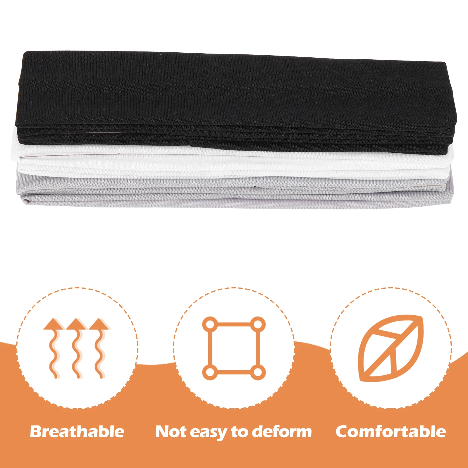 

9pcs Sports Headband Multi-Function Sweatbands For Women Yoga Running Cycling Portable Lightweight Elastic Hair Bands Fitness