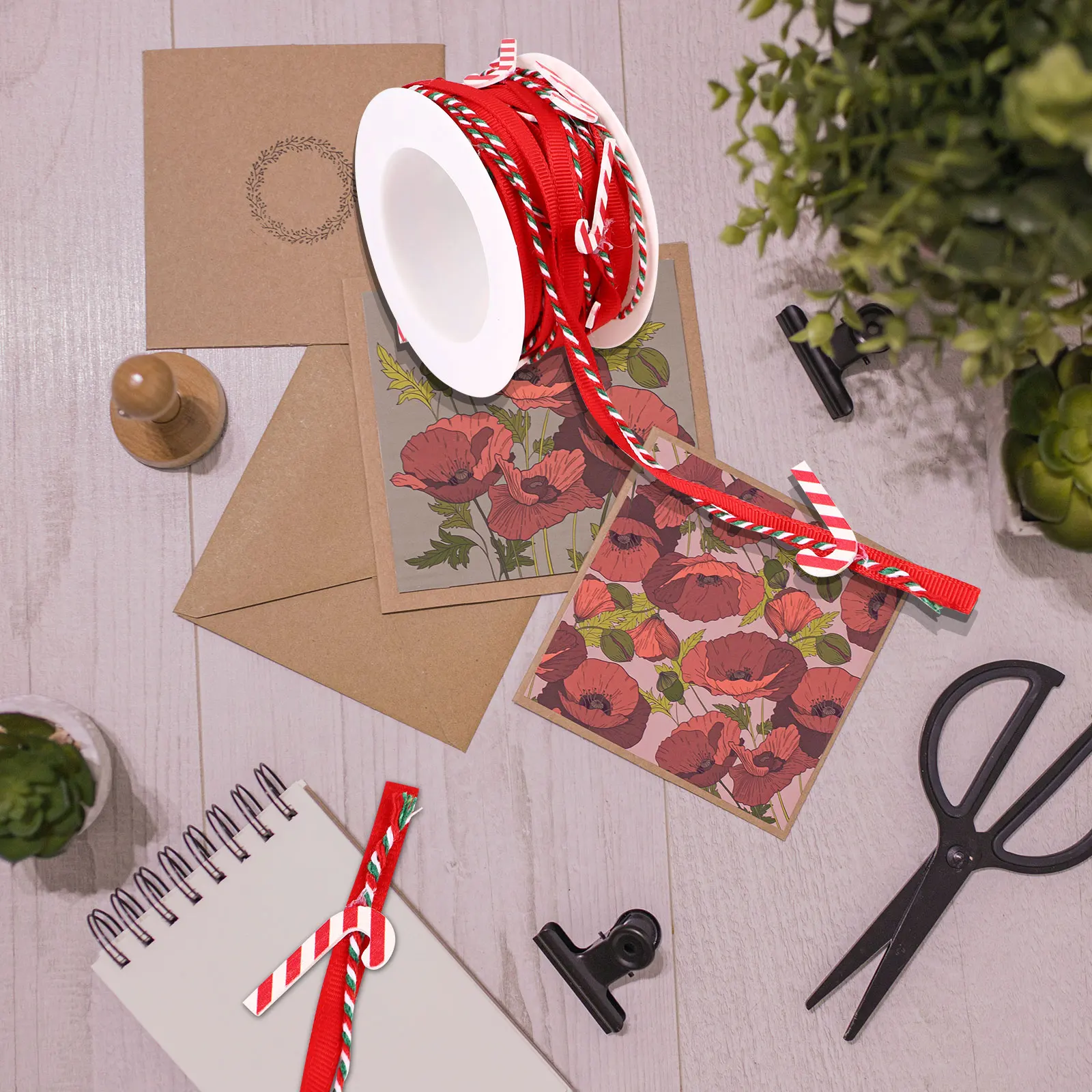 

Christmas Ribbon Xmas Tree White Ribbons Craft Packing Decoration Garlands Stylish Wedding Beautiful DIY Wired