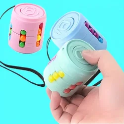 Multiple Functions Fidget Spinner Magic Colorful Beans Finger Spinning Relieves Stress Decompression Tool For Children And Adult