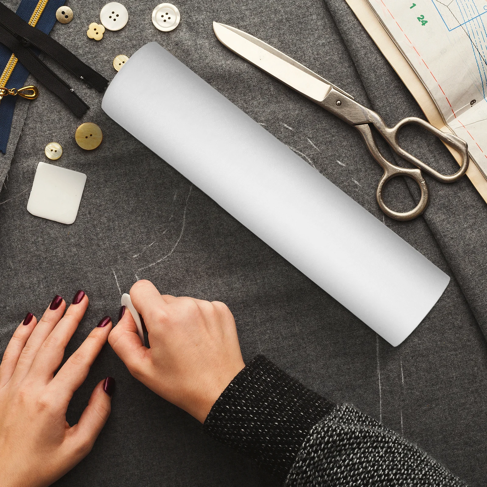 

White Double Sided Fusible Interfacing Non Woven High Adhesion Strong Bond Lightweight Durable Sewing Quilting Crafting Diy