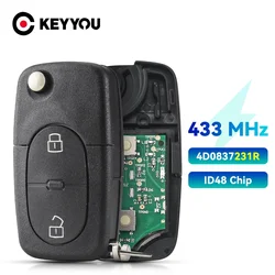 KEYYOU muslimid48 Chip Remote Smart Key 433MHz per Audi A4 S4 A6 A8 TT 1997 1998 1999 2000 2001 2002 2003 2004 2005