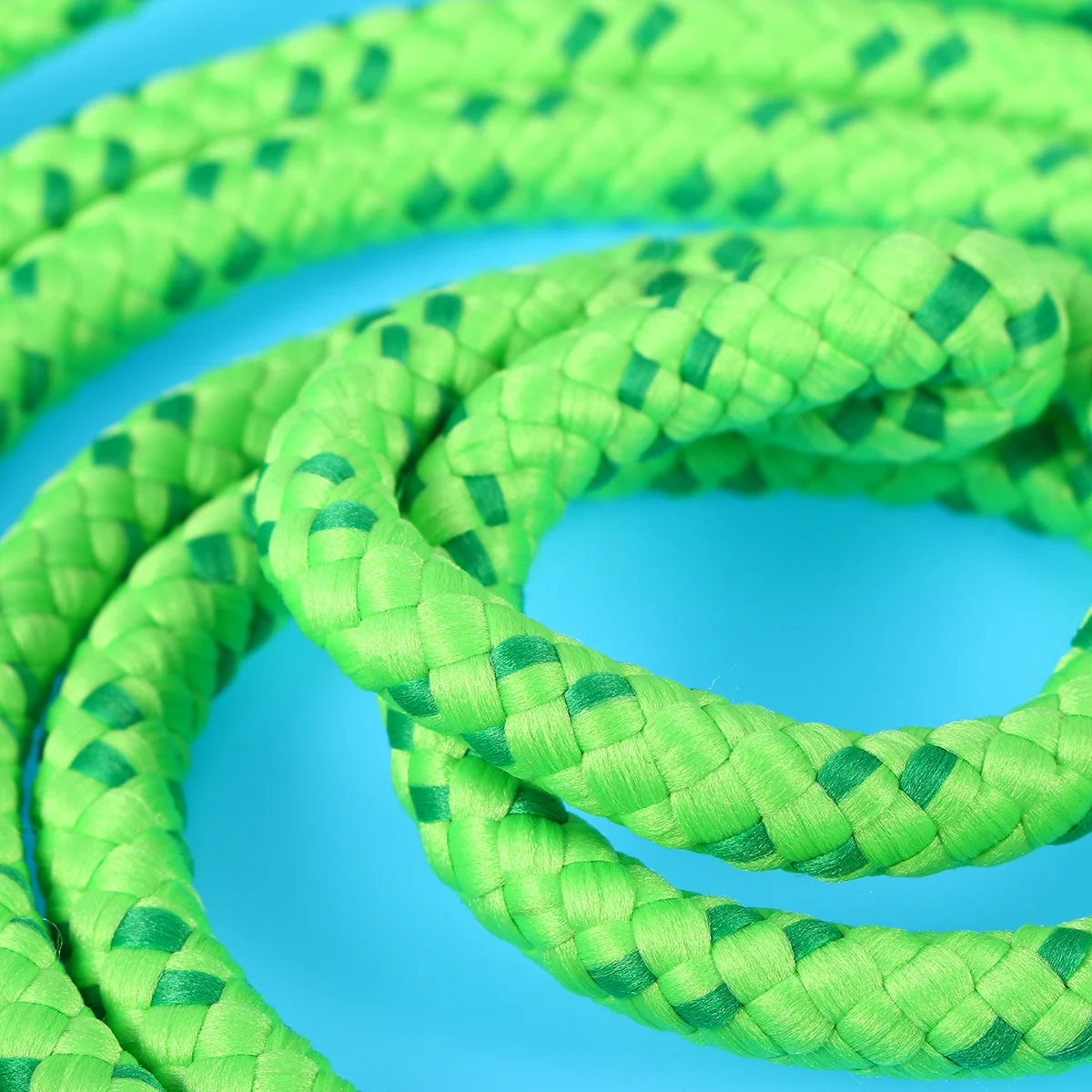 

Green Wooden Jump Rope Adjustable Length Smooth Handle Skipping Rope for Exercise Weight Loss Training