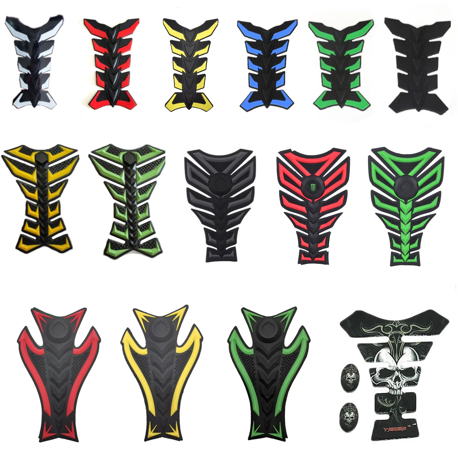 

Motorcycle 3D Tank Sticker Rubber Gas Fuel Oil Tank Pad Protector Cover Sticker Decals for Harley Honda Yamaha Kawasaki Suzuki