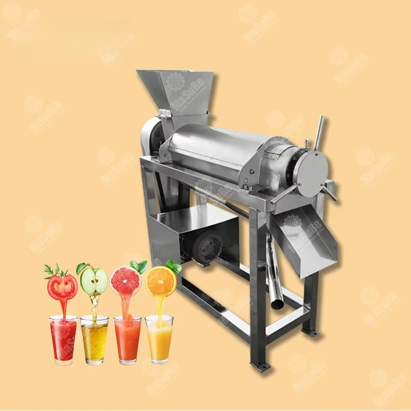 

Stainless Steel Commercial Juicer Orange Strawberry Juicing Large Equipment Mulberry Dragon Fruit Screw Juicer
