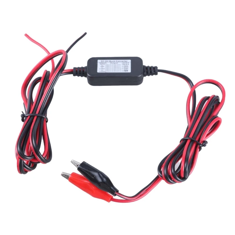 

Converter Cord Bare End to Clip Power Cable DC5V~30V to DC3V1A Voltages Conversion Adapter Cord Step Down Power Wire