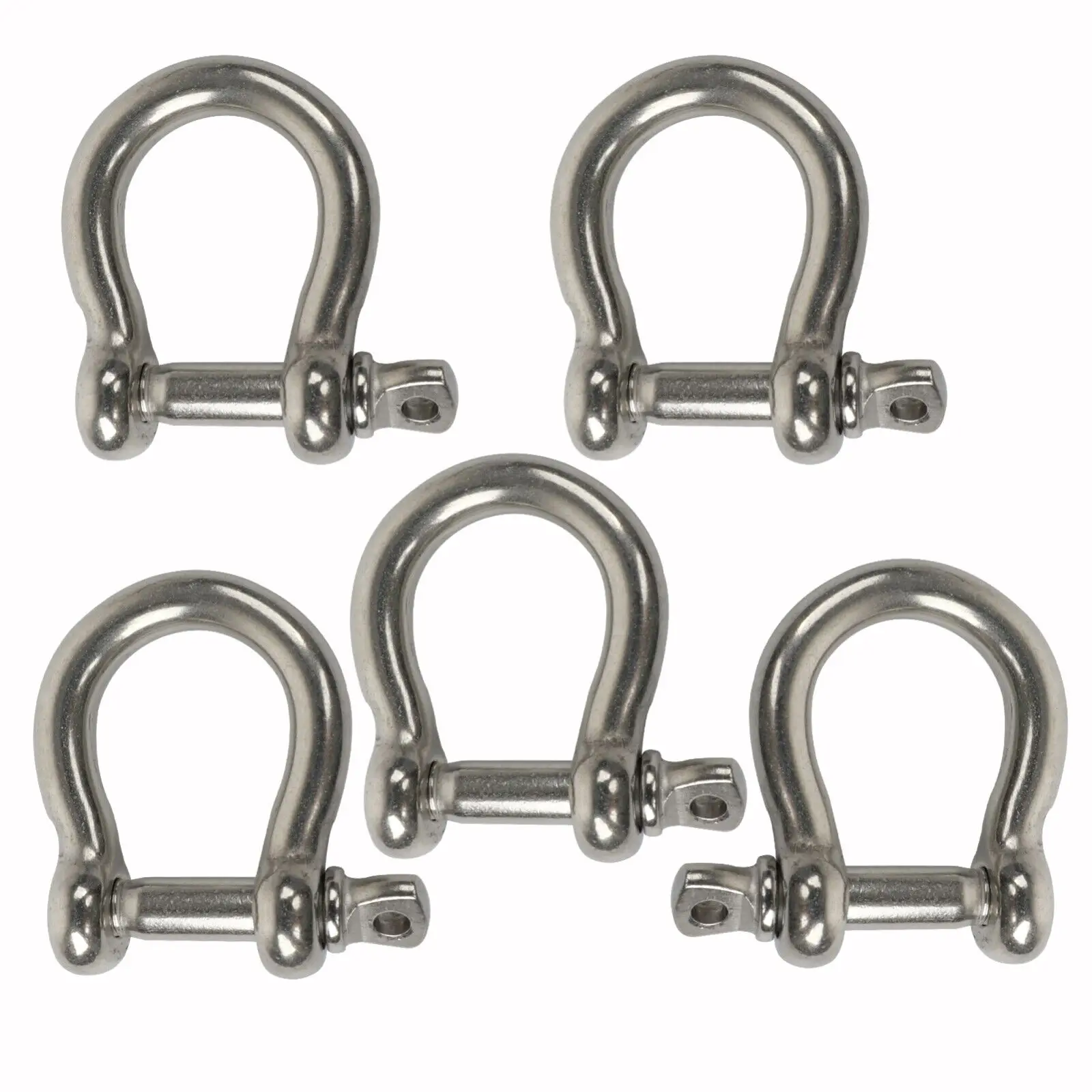 XINXING MARINE M8 316 Stainless Steel Bow Shackle Rustproof Screw Pin Marine Hardware